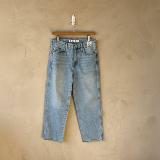 AMO Cropped, Straight Leg Jean