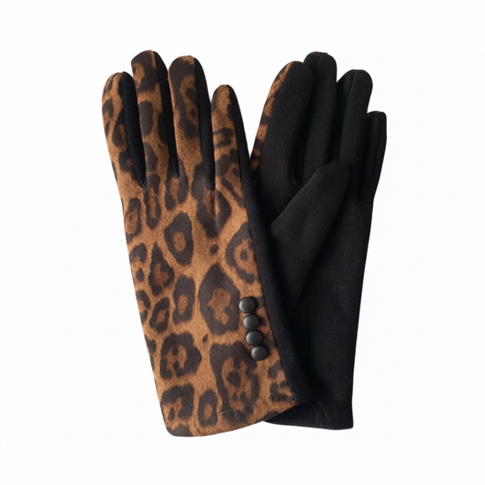 Leopard Print Gloves
