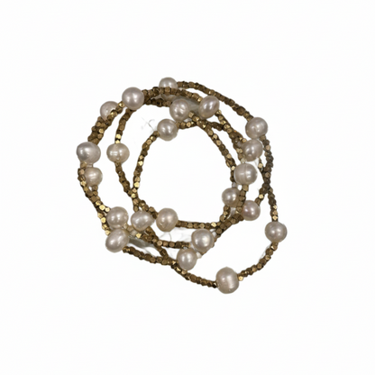 Gold Plated & Fresh Water Pearl Bracelet