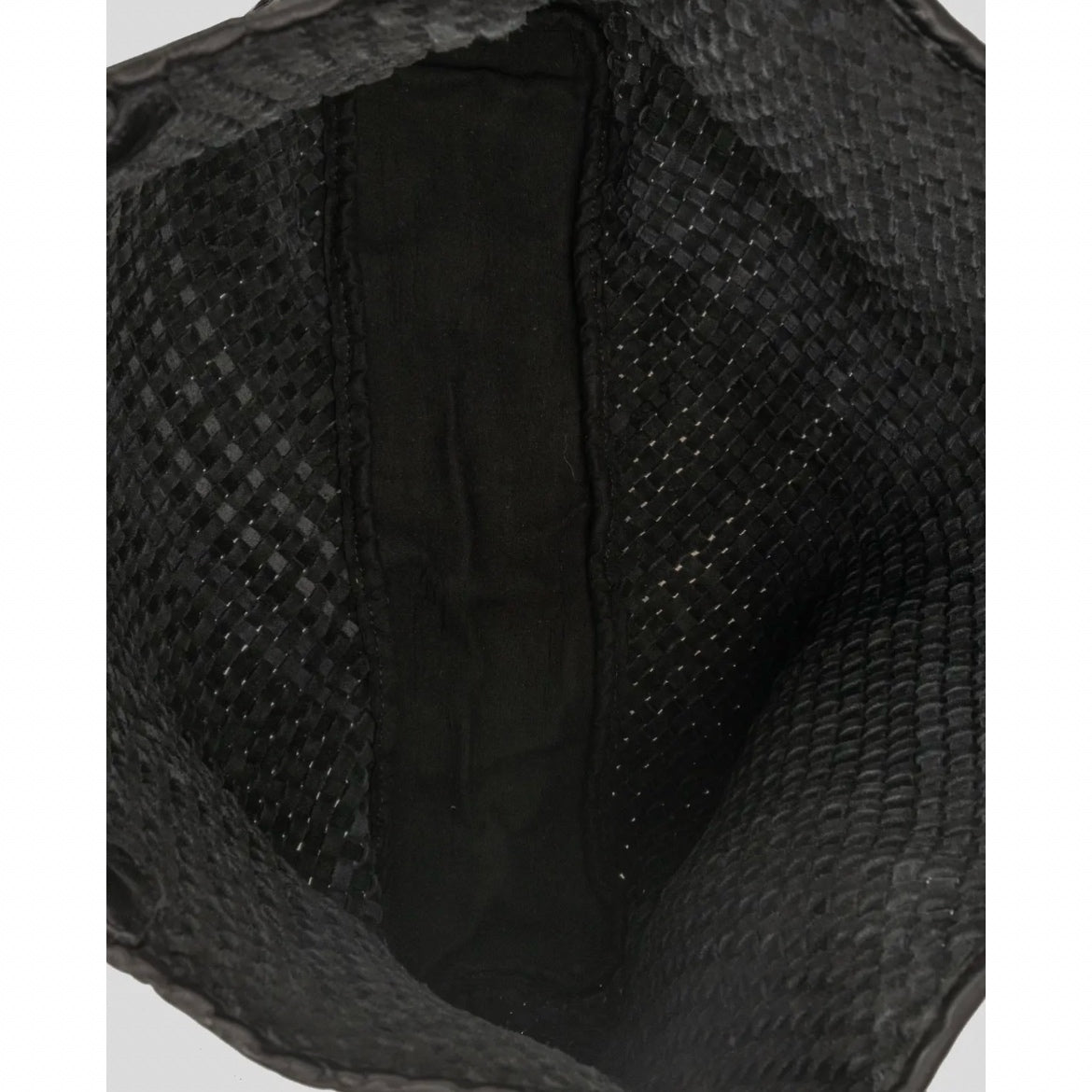 Leather Woven Tote Bag