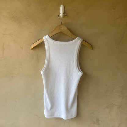 Vince White Scoop Neck Tank Top