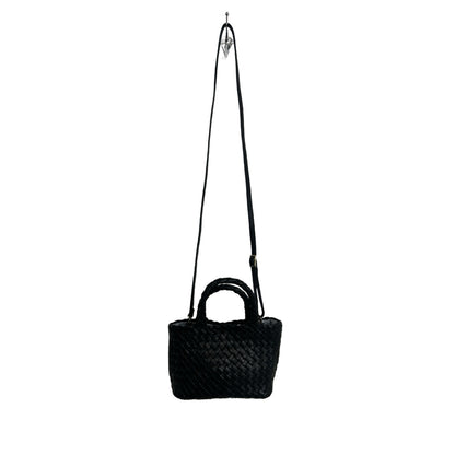 Italian Leather Woven Handbag